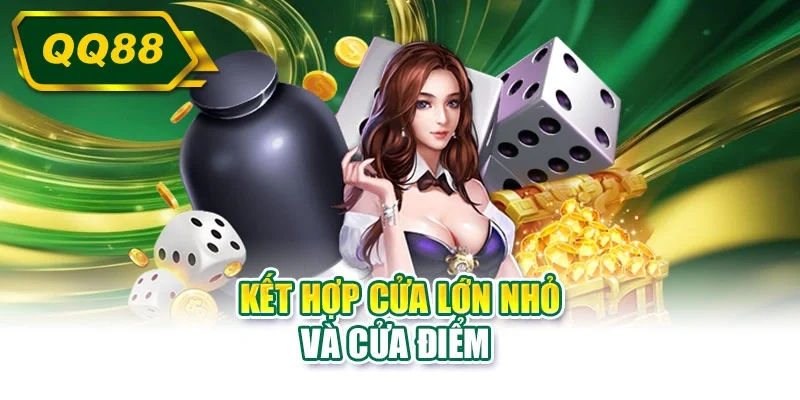 Kết hợp cửa lớn nhỏ và cửa điểm 